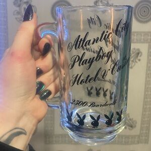 Vintage PLAYBOY Atlantic City Glass Mug